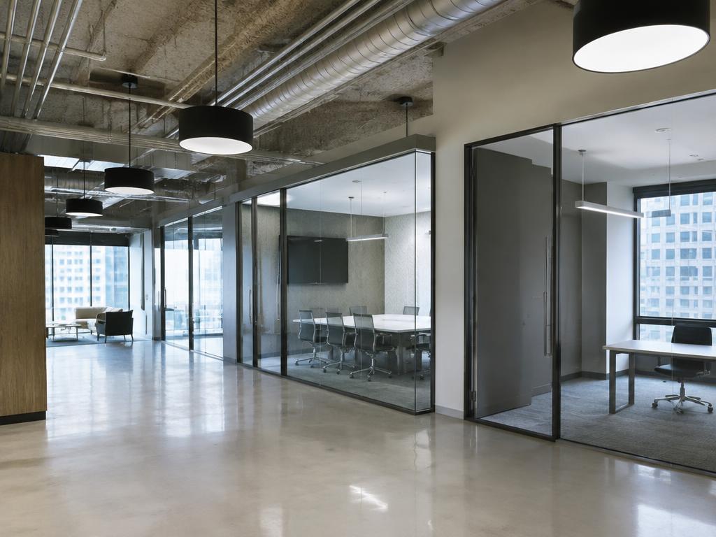 Remodeled commercial office interior